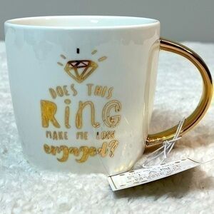 Slant “Engagement” 14 Oz. Gold-Plated Mug